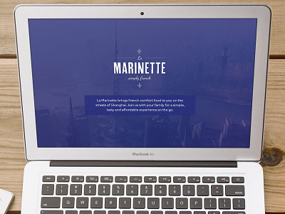La Marinette shanghai site ui user interface webdesign website