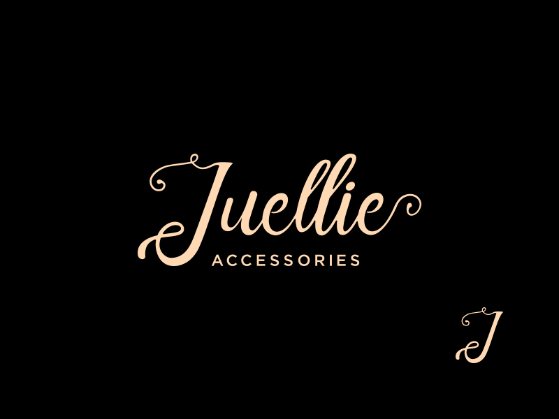 Juellie Branding logotype wordmark wedding accessories jewelry lettering favicon identity monogram logo branding