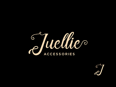 Juellie Branding accessories branding favicon identity jewelry lettering logo logotype monogram wedding wordmark