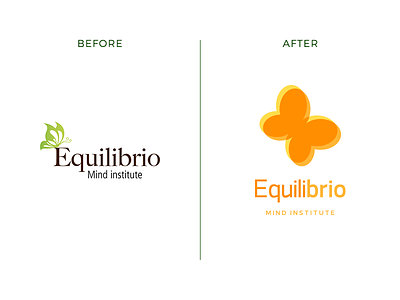 Equilibrio branding bright butterfly graphic design identity logo logo design rebrand