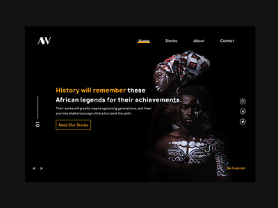 Landing Page Design for Africa Weekly design ui web website