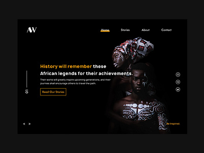 Landing Page Design for Africa Weekly