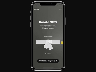Mobile Karate Class Sign Up animation app color palettes figma flat interaction design mobile mobile ui motion design prototype sign up ui