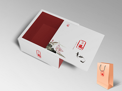 Three Guo gift packaging logo gift guo logo packaging product tea three