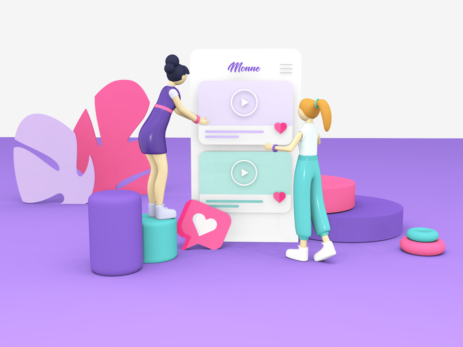 Girl Power UI UX by Jo Sofie on Dribbble