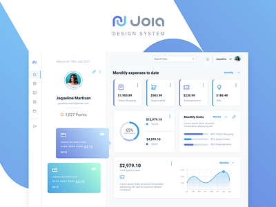 Joia dashboard design system figma uiux