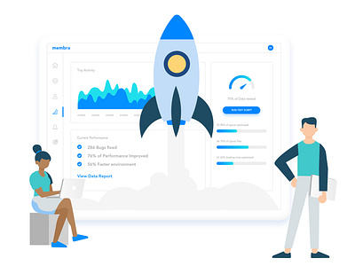 Optimising - Performance Testing design illustration sketch ui uiux ux