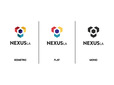 NexusLA Logo Alternatives brand brand identity branding design flat flat design icon logo mono vector