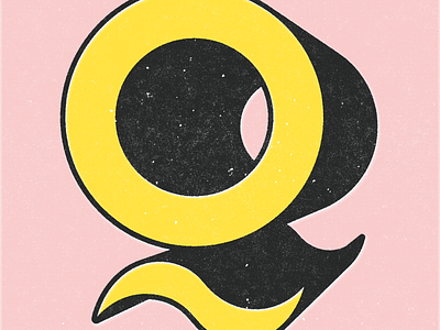 36 Days of Type Letter Q design grunge grunge texture icon illustration illustrator letter lettering texture typography vector