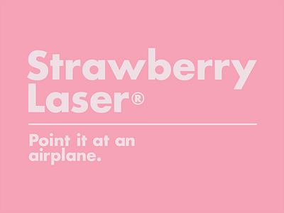 Strawberry Laser bold funny futura futura bold laser strawberry