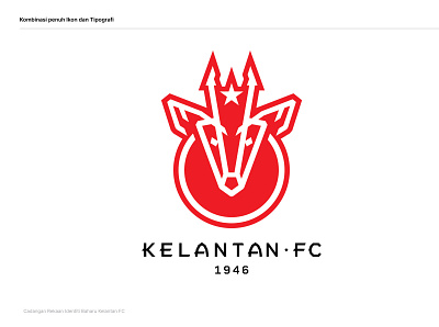 Kelantan FC • The Red Warrior branding design graphic design identity design typography