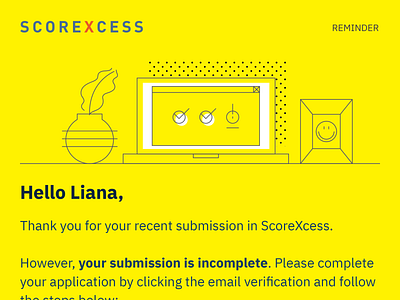 Scorexcess Reminder Email