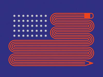 American Flag america design flag illustration usa