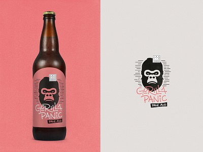 Two To Tango beer gorilla illustration label packaging type