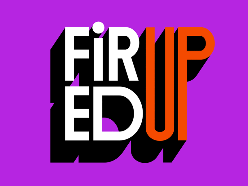 Fired Up Challenge Type color firedupchallenge guncontrol type typography