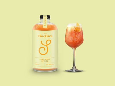 Tincture — Spritz bottled cocktails cocktails packaging packaging design spritz typography