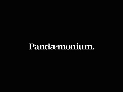 Pandaemonium Logo branding chaos logo pandaemonium typography