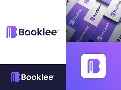 Booklee Logo Design app design app icon book brand identity branding branding agency business logo collage digital platform e learning education graduation knowledge learning logo design marketing saymon studio school startup logo student