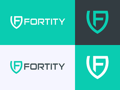 Fortity Logo Design blockchain branding cyber cyber logo cybersecurity fintech logo design security logo shield technology