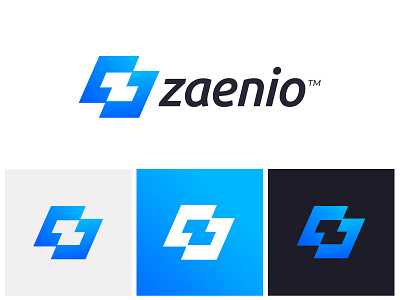 Zaenio Logo Design banking app blockchain branding consulting logo finance fintech logo design monogram technology z logo