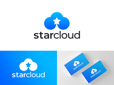 Starcloud Logo Design bigdata blockchain branding cloud cloudlogo cryptocurrency logo design software storage technology
