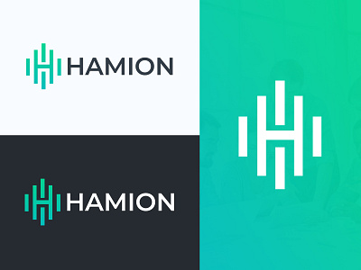 Hamion Logo apps design blockchain branding coaching consulting cryptocurrency finance fintech h logo h monogram holding insurance logo logo logo design monogram security