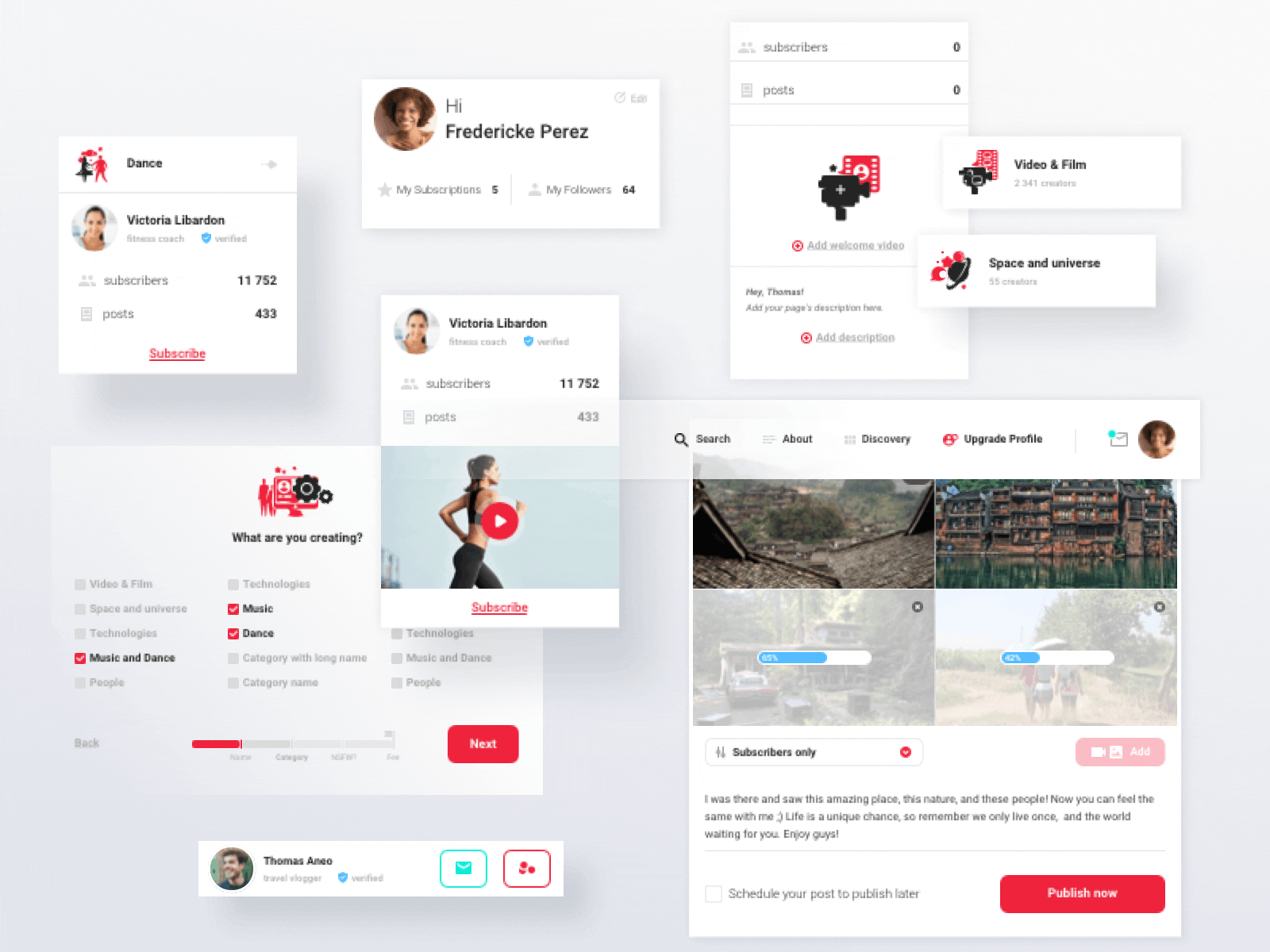 UI stuff account animation block box button cabinet card category dropdown icons info play ui ui kit ux