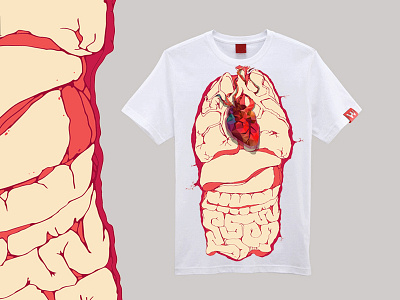 T-shirts for Webmil team bellows guts heart internal organs t shirt