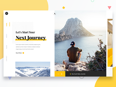 Travel inspiration landing page tour travel ui ux web web design website