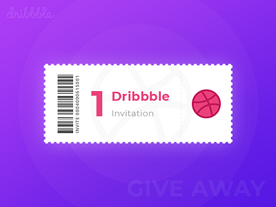 1 Dribbble Invitation draft dribbble dribbble invitation dribbble invite dribbble invite giveaway dribbble ticket giveaway invitation