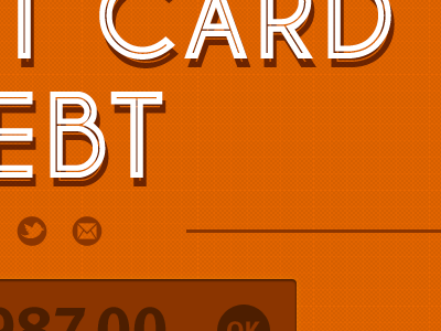 Cost of Debt Calculator infographic orange pinstripe limo readyforzero