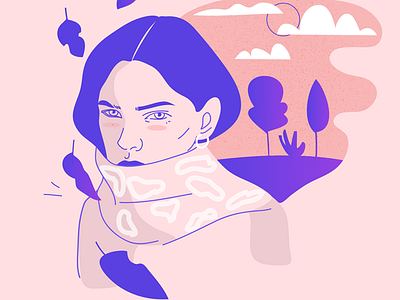 Autumn girl by Monika Pola on Dribbble