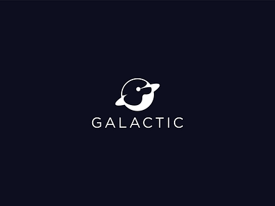 galactic logo 2nd edition abstract logo branding earth geometric geometric design icon identity design identity designer illustration internet logotype minimal planet space typography universe