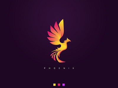 Phoenix animal bird illustration bird logo illustrator logo logo design logo mark logodesign logotype modern logo phoenix phoenix logo