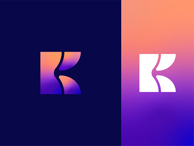 Letter K branding colorful geometric logo geometrical gradient gradient logo identity branding ilustrator k logo letter k letter k logo letter mark monogram monogram symbol