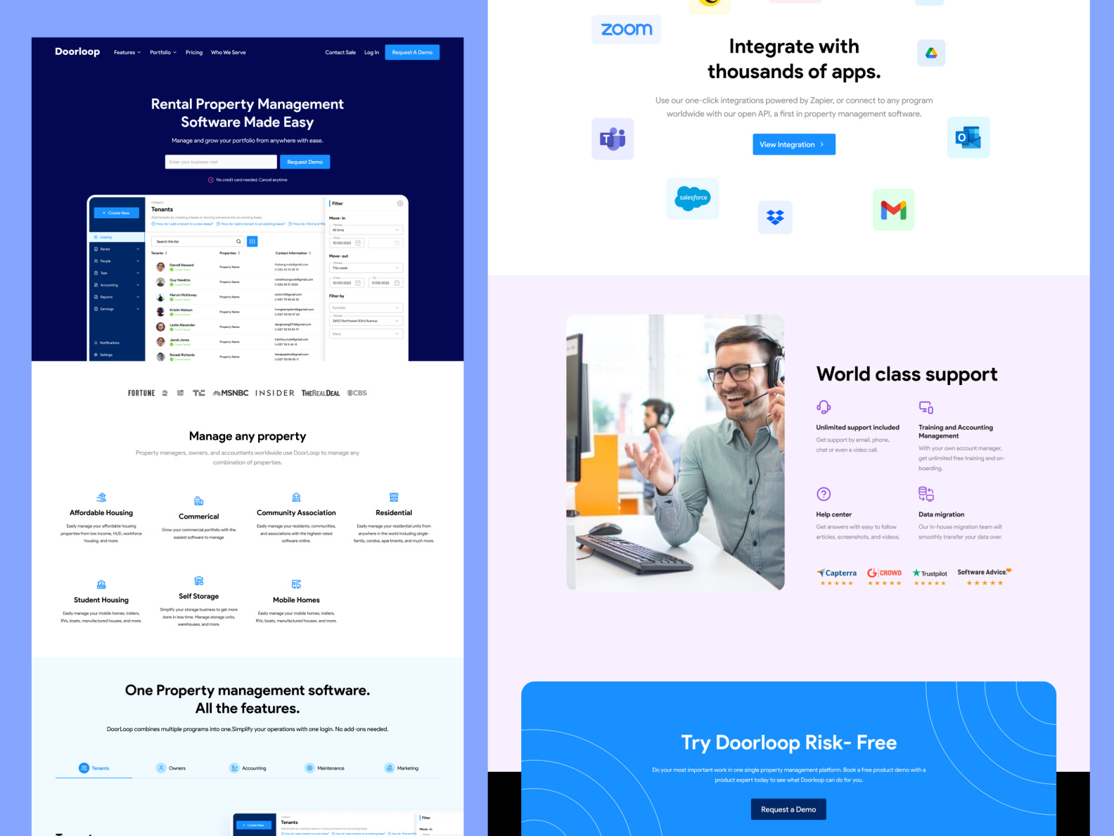 DoorLoop Landing page Redesign by Redowan⚡️ on Dribbble