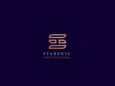 STAREGIC TALENT TECHNOLOGIES LOGO CONCEPT design logo logoart logodesign slogo ts wordart wordmark