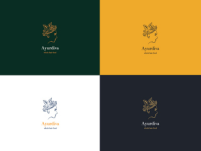 Ayurdiva logo concept ayurveda ayurvedic branding cosmetic girlboss logo logo design logolove logotype medical minimal
