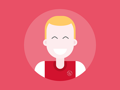 Ajax Avatar afca ajax ajax amsterdam avatar character fifa flat football illustration soccer