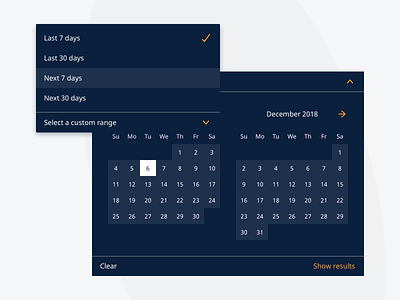 Datepicker datepicker dates dropdown filter jf hillebrand myhillebrand presets query search select