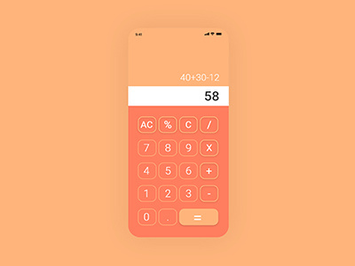 Calculator challenge daily ui