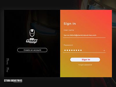 Ironman Web Ui avengers challenge daily design icon ironman marvel typography ui web