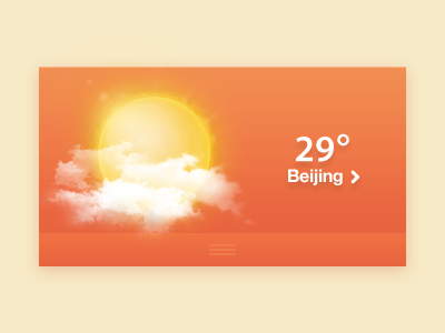 Weather Widget mobile pixel ui