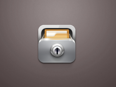 Folder Security icons mobile pixel ui