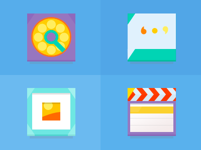 Colorful Icons app icons mobile pixel ui