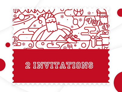 2 dribbble invitations