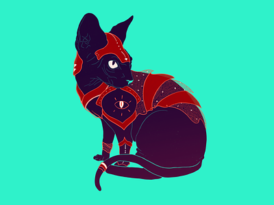 Warrior Cat cat color fantasy illustration