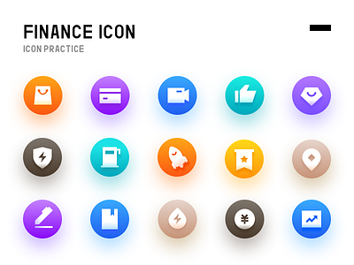 finance icon color design finance icon sketch sketching ui uidesign