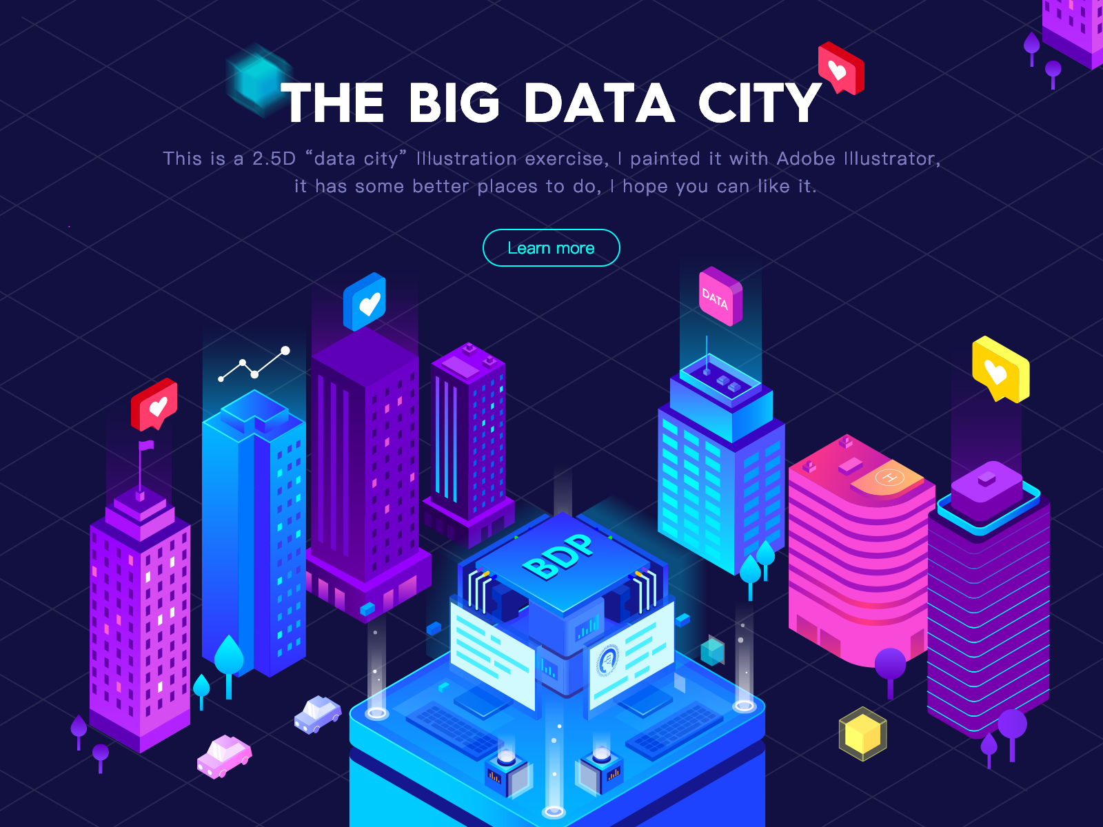 DATA CITY by RTFLY on Dribbble