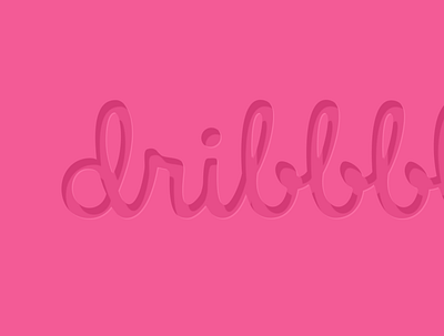 Dribble Invite! 36daysoftype dribbble invite letter logo neumorphism pink type